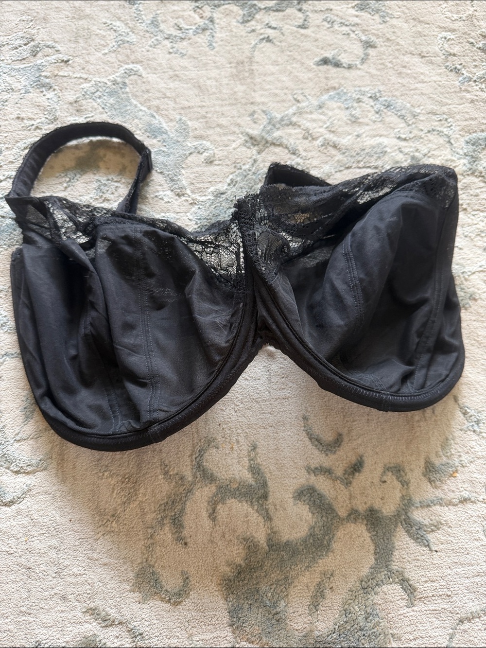 Panache Black Lace-Trim Underwire Bra